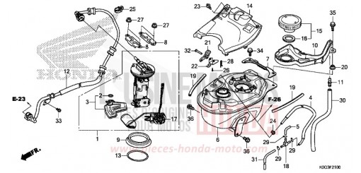 FUEL TANK/FUEL PUMP C125AK de 2019